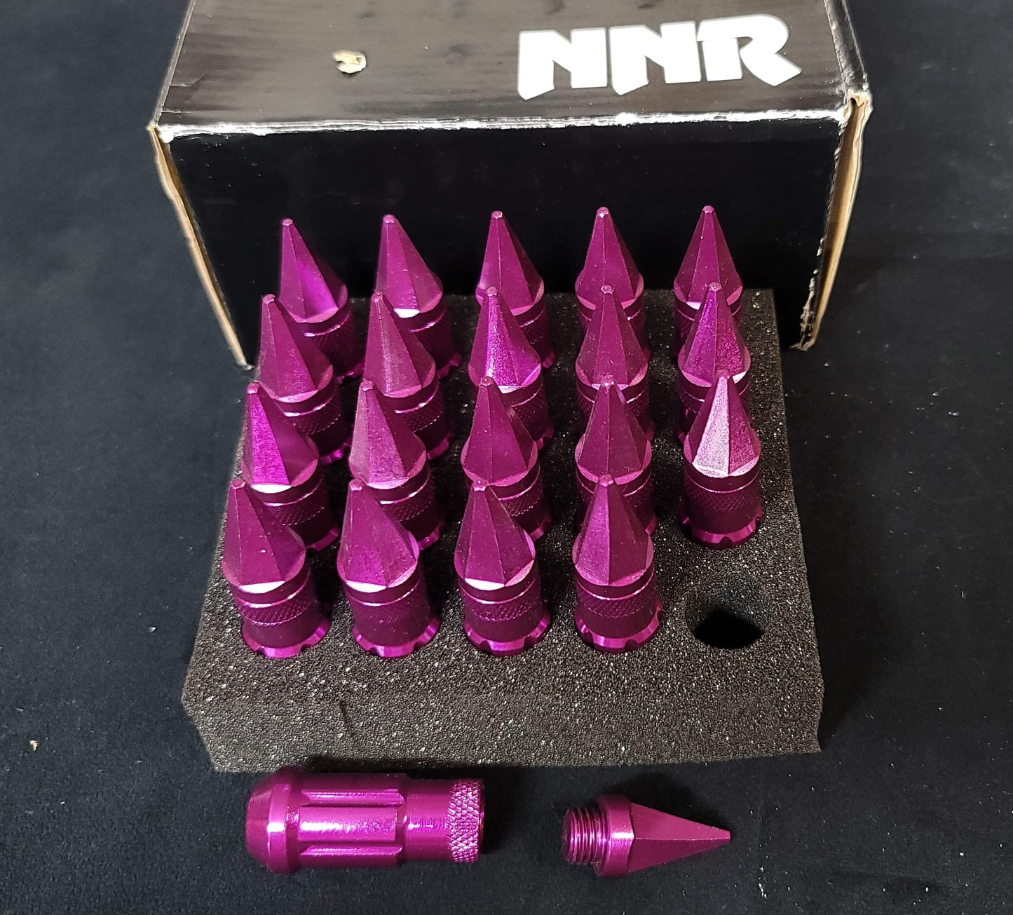NNR Steel Extended Spline Wheel Lug Nuts with Spike - 20pcs