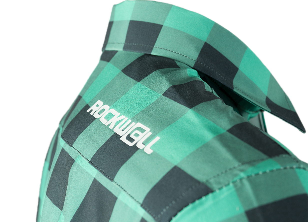Titan Performance Shirt - Black/Green Plaid Long Sleeve - Korvel