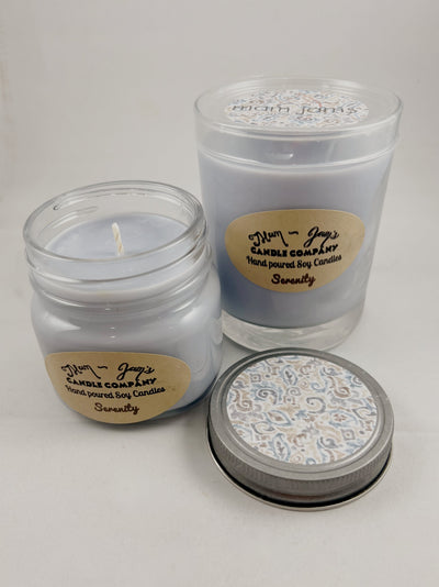 Serenity Soy Candle – Calm & Relaxing Scent | Mam Jam’s - Korvel