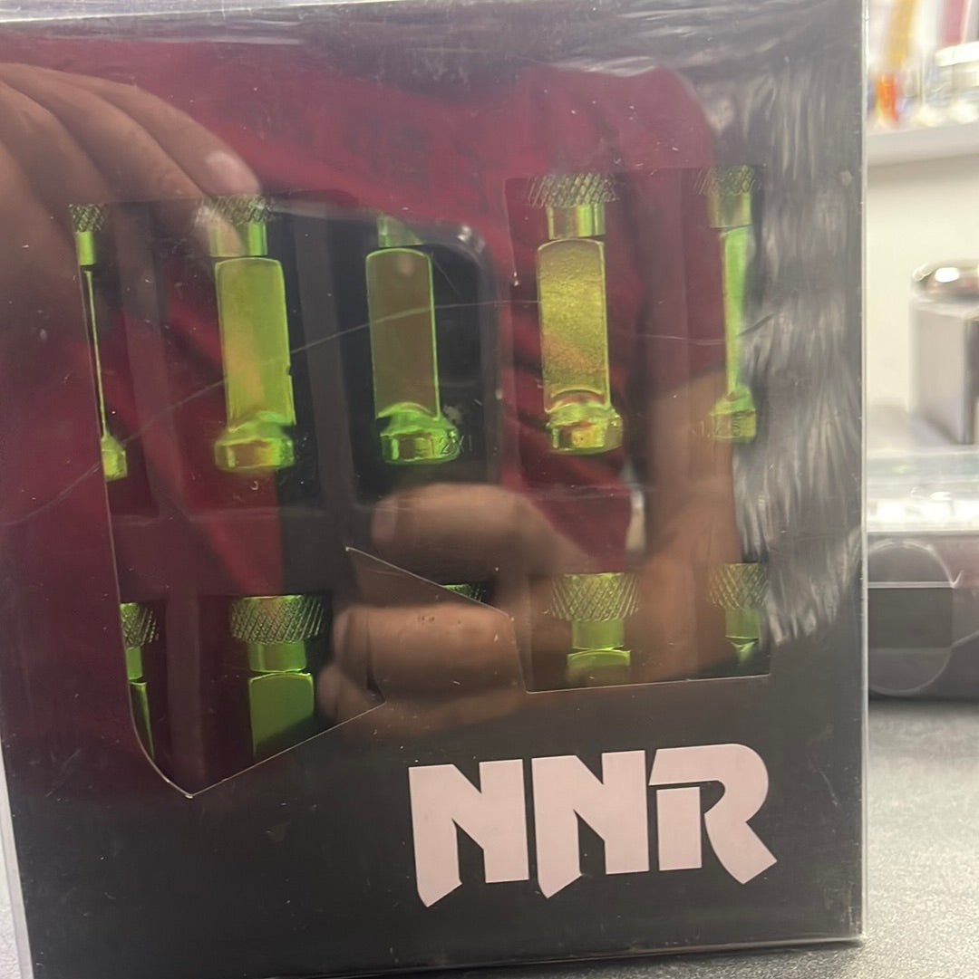 NNR 12x1.25 Open End Lugs - Green