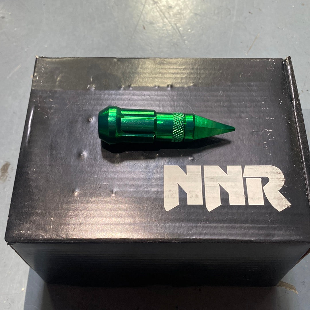 Écrous de roue en acier NNR Lock Spike Green