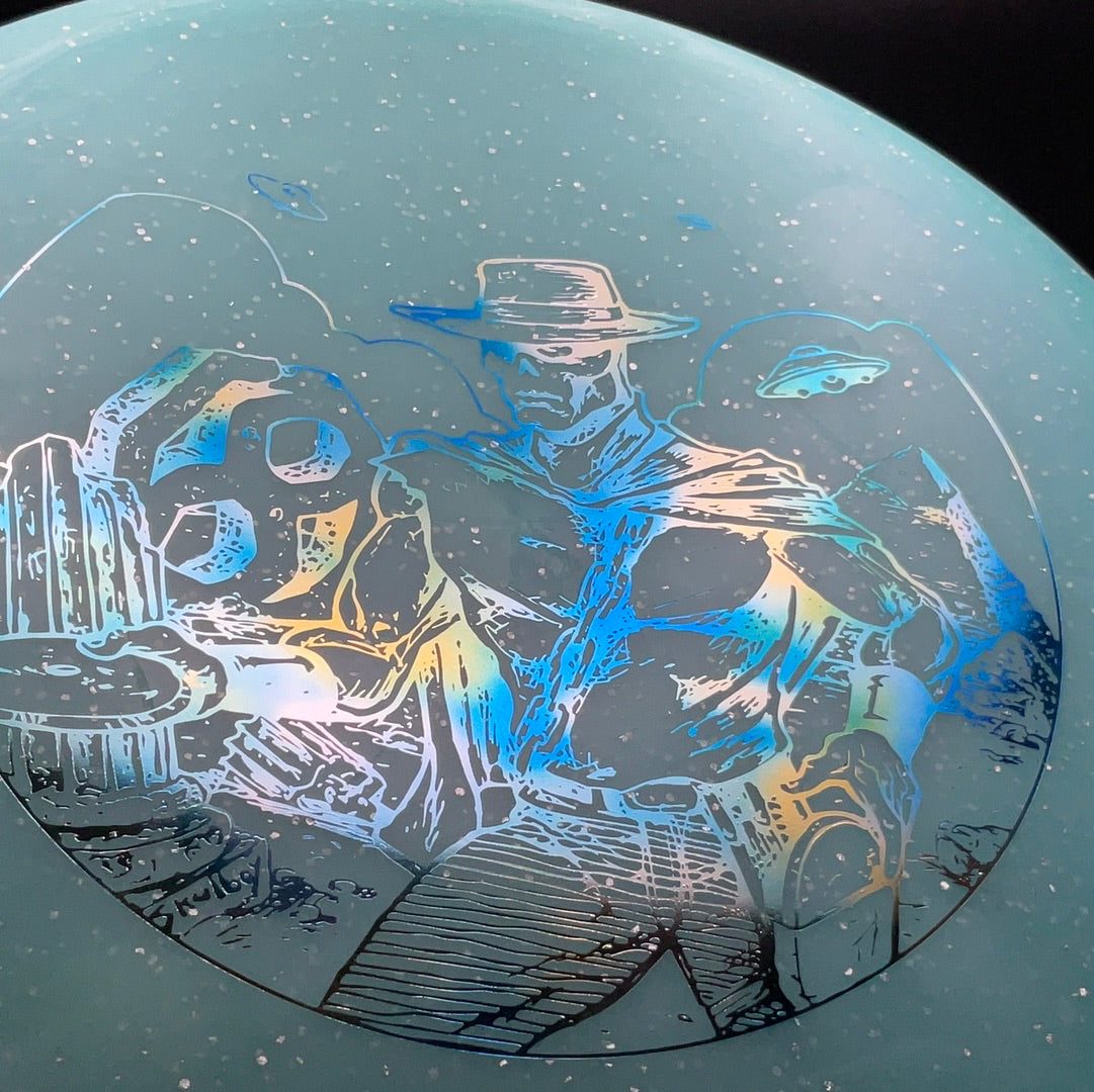 Metal Flake C-Blend Glow Ra - Marauder Stamp Disc Golf Disc