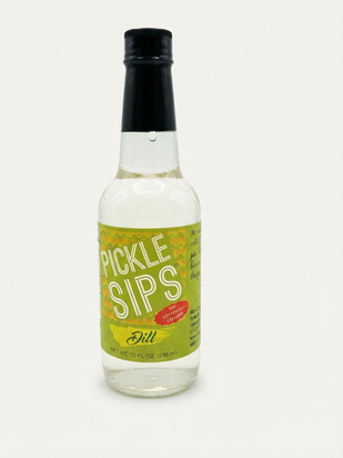 Jugo de pepinillos Pickle Sips™: auténtico sabor a eneldo en una botella de 283 ml