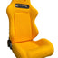 SPDZ1 Canary ST1 Racing Seats - Yellow Cloth Reclinable Excellence - Korvel