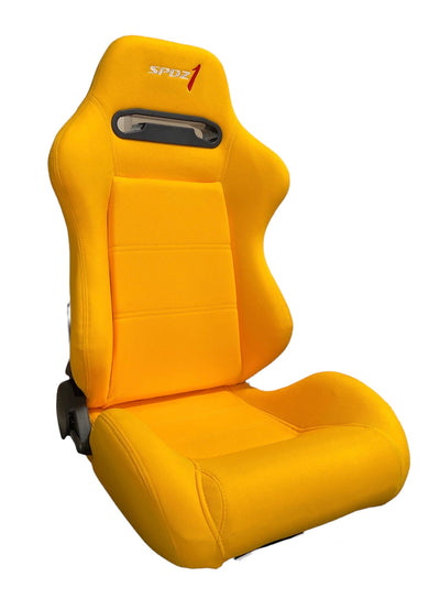 SPDZ1 Canary ST1 Racing Seats - Yellow Cloth Reclinable Excellence - Korvel