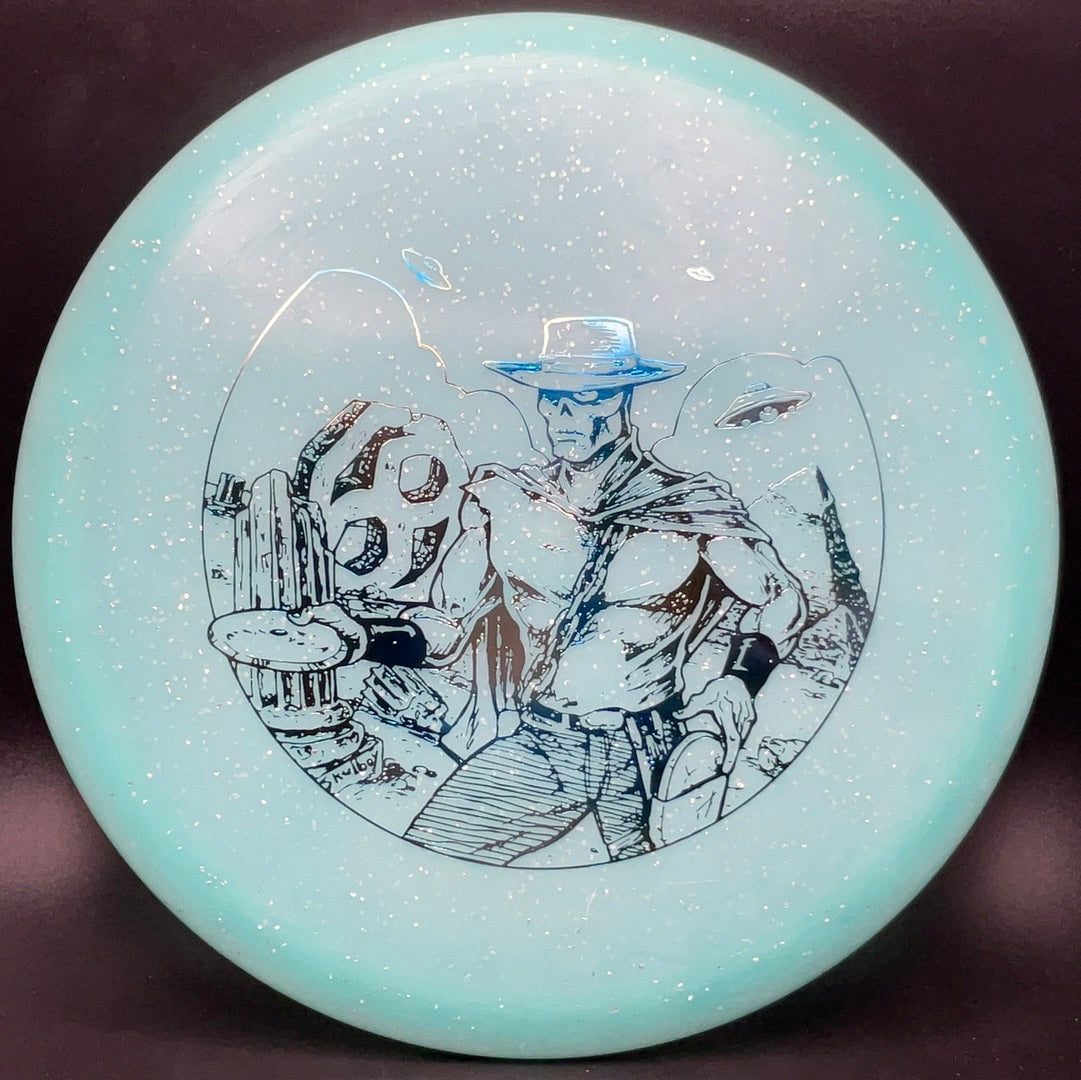 Metal Flake C-Blend Glow Ra - Marauder Stamp Disc Golf Disc