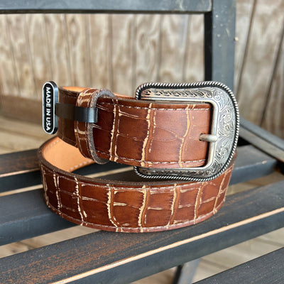 Classic Vintage Croc 3D Men's Belt - Korvel