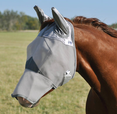 Cashel Crusader Fly Mask with Extended Nose and Ear Protection - Korvel
