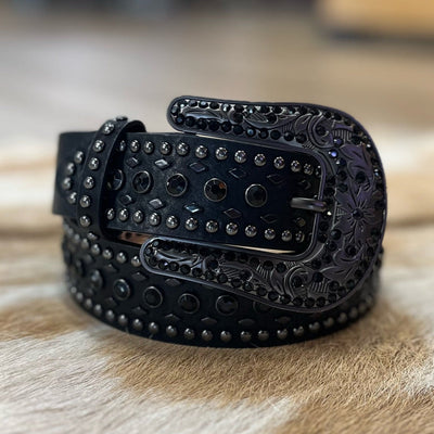 Black Crystal Belt | Womens - Korvel
