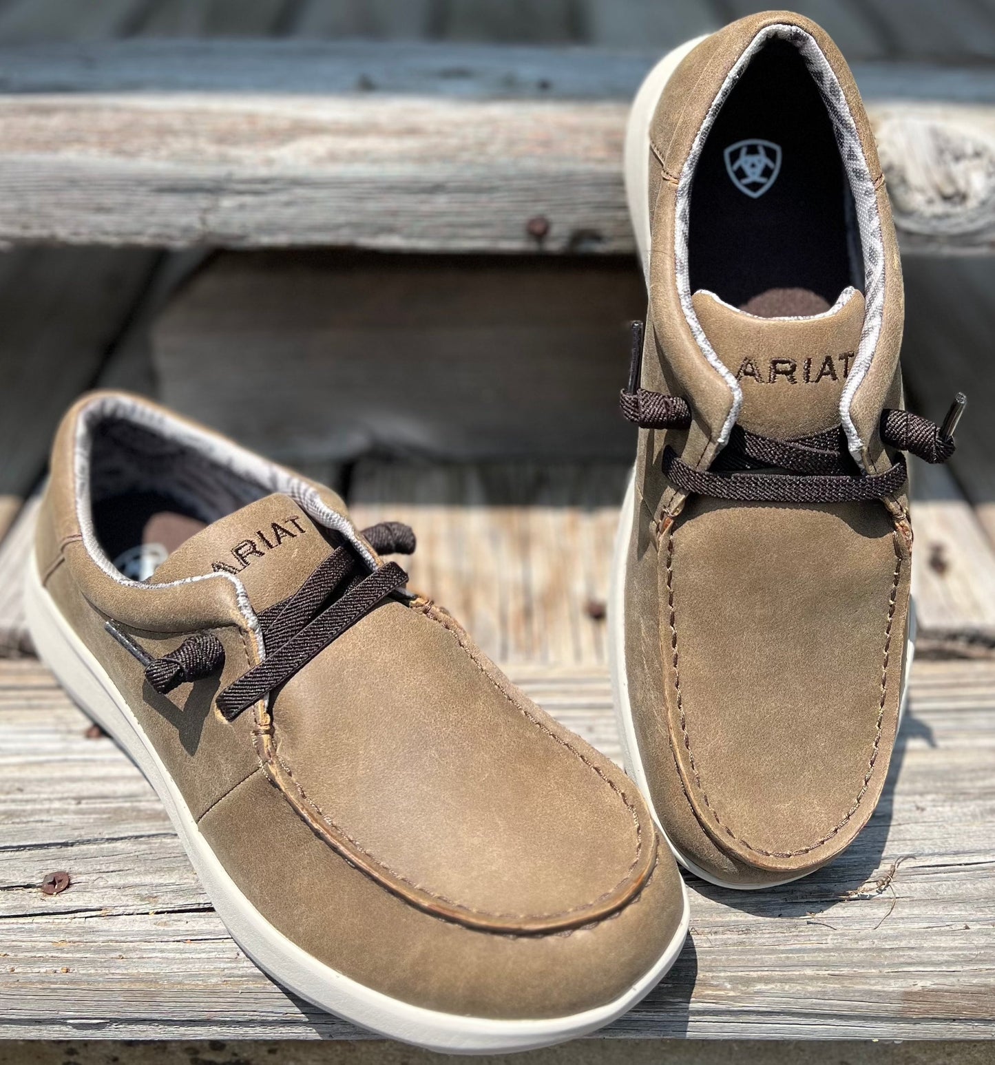 Ariat Men's Brown Bomber Hilo Casual Slip-On Shoes - Korvel