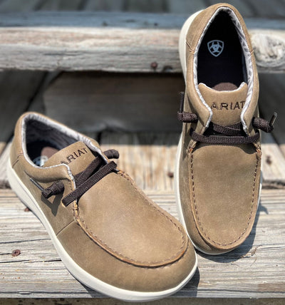 Ariat Men's Brown Bomber Hilo Casual Slip-On Shoes - Korvel