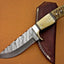 Premium Custom Damascus Steel Hunting Knife - Korvel