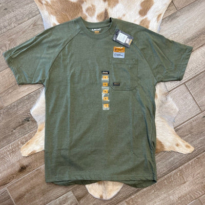 Ariat Men's Olive Green Performance Tee - Korvel