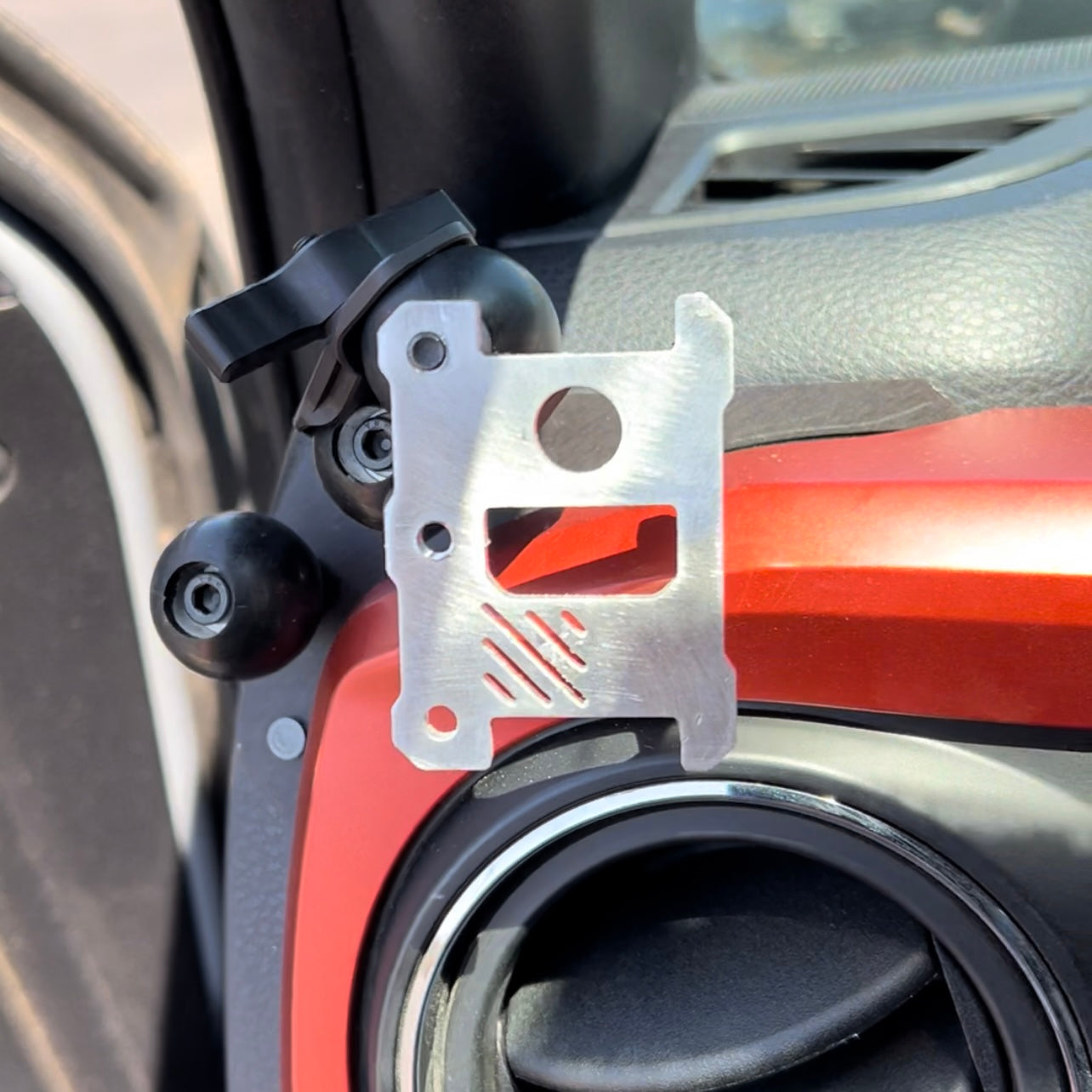 Premium Clip Style Radio Mount with 1" Ball Adapter - Korvel