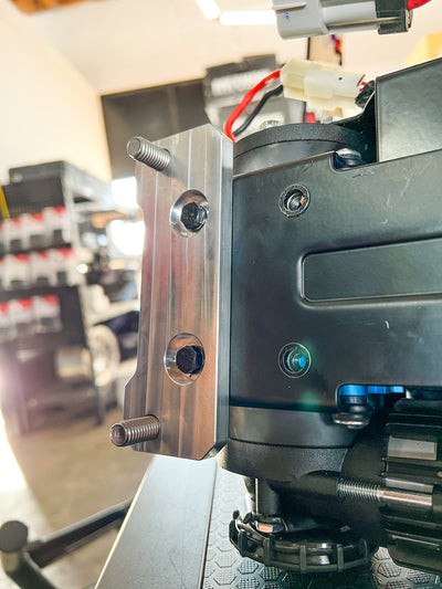 ARB Twin Compressor to Winch Plate Adapters - Machined Billet Aluminum - Korvel