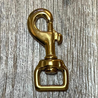 3/4" Brass Flat Swivel Snap - Korvel