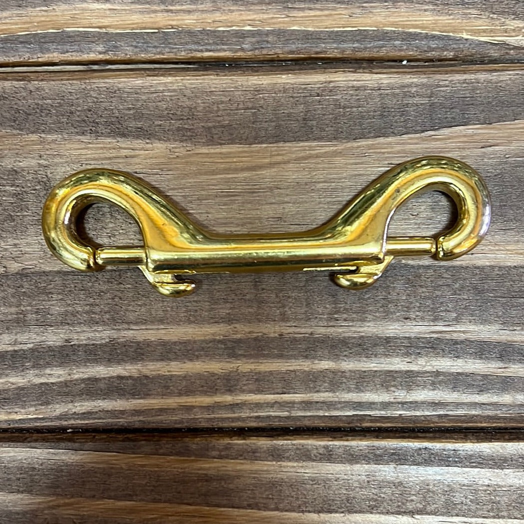 Premium 4" Brass Double Ended Snap Hook - Korvel