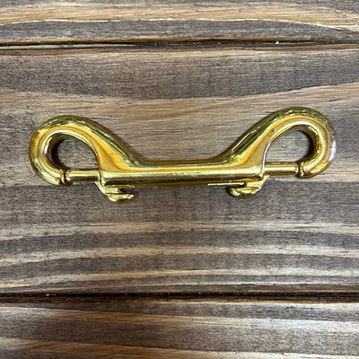 Premium 4" Brass Double Ended Snap Hook - Korvel