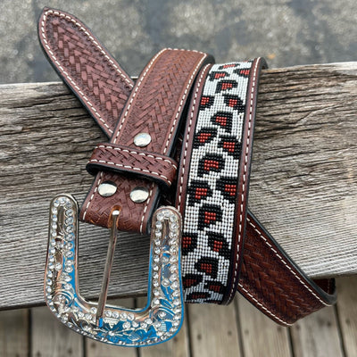 Chic Beaded Cheetah Belt | Angel Ranch - Korvel