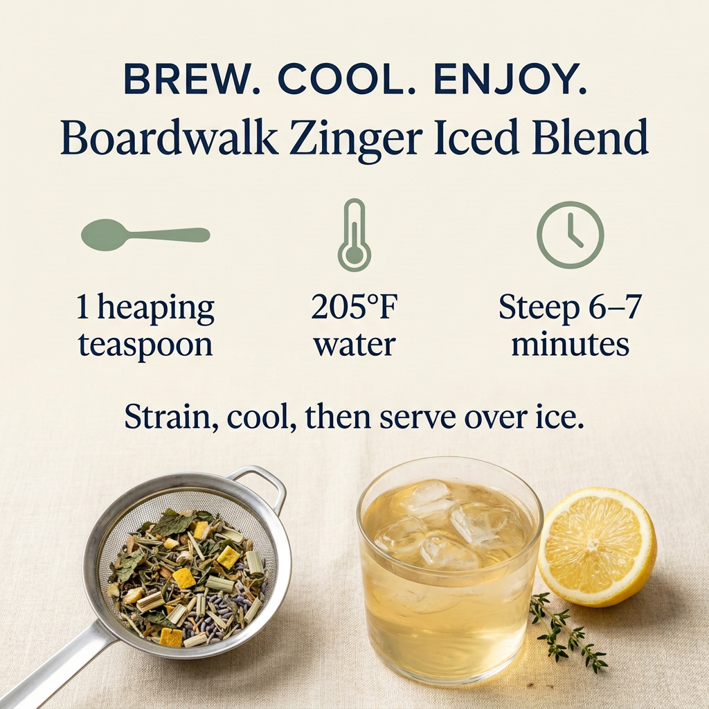Boardwalk Zinger Iced Blend - Herbal Iced Tea