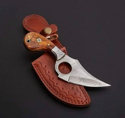 Premium Handmade Damascus Steel EDC Skinner Knife - Korvel
