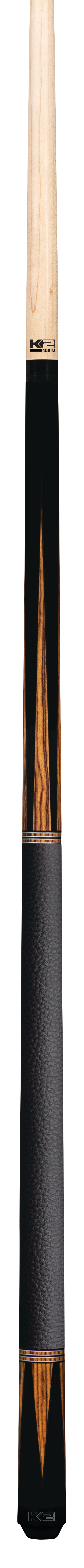 K2 Premium 6-Point Black and Bocote Cue Stick - Korvel