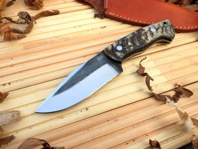 Premium Handmade Heavy-Duty Hunting Knife with File Tool Steel - Korvel