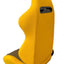 Asientos de Carreras SPDZ1 Canary SR3 - Tela Amarilla/Malla de Kevlar