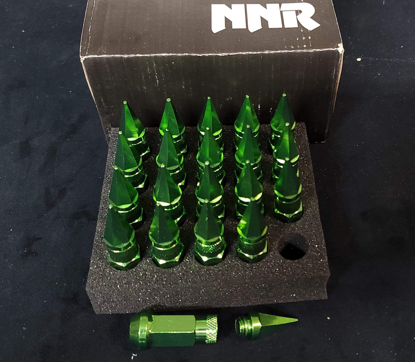 NNR Steel Extended Spline Wheel Lug Nuts with Spike - 20pcs