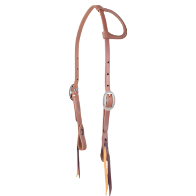 Premium One-Ear Harness Leather Headstall for Equestrian Excellence - Korvel