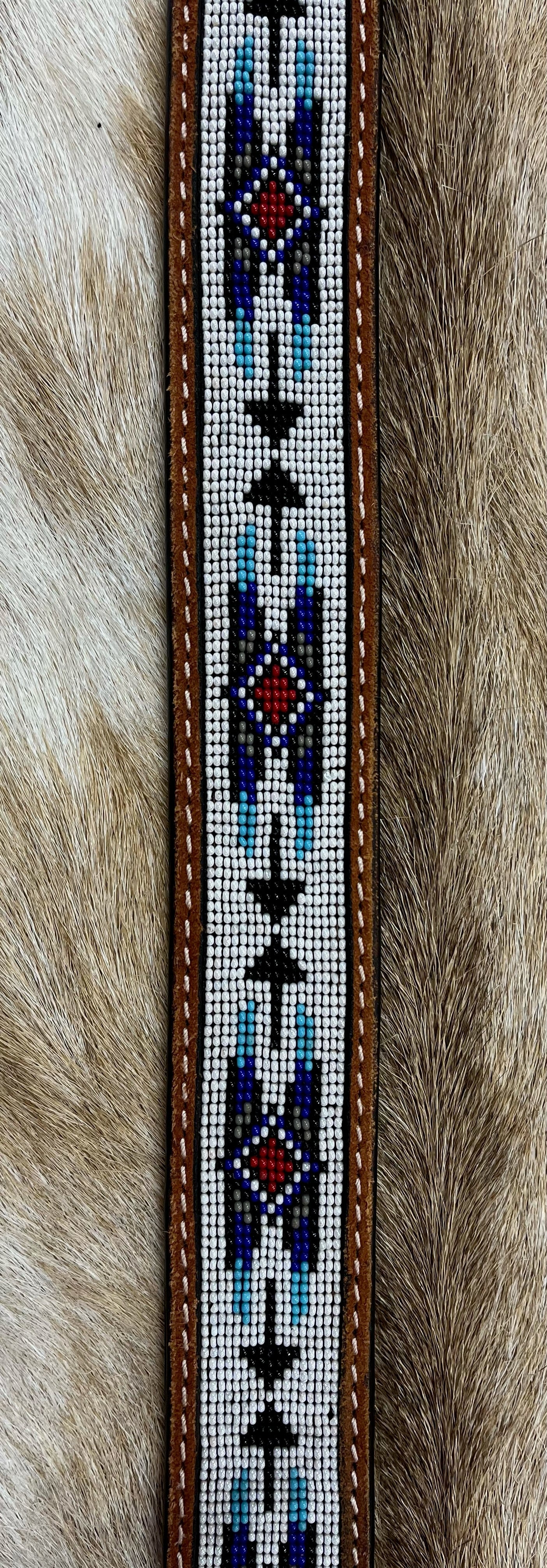 Vibrant Navajo Beaded Women's Belt by Nocona - Korvel