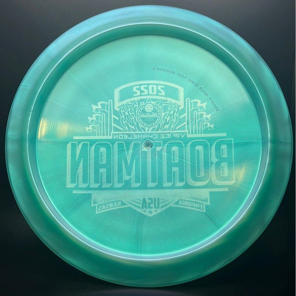 VIP Ice Chameleon Boatman - 2022 Worlds Fundraiser Disc