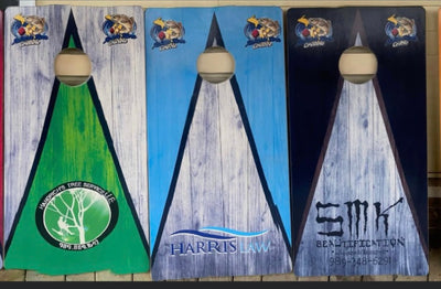 Pro-Grade 5 Set Cornhole Bundle - Boards, Score Towers & Airmail Box - Korvel