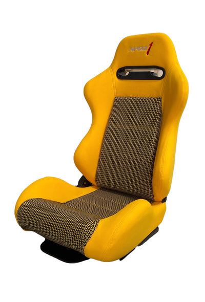 SPDZ1 Canary SR3 Racing Seats - Yellow Cloth/Kevlar Mesh