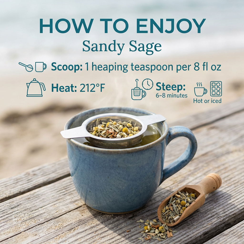 Sandy Sage - Premium Loose-Leaf Tea Blend