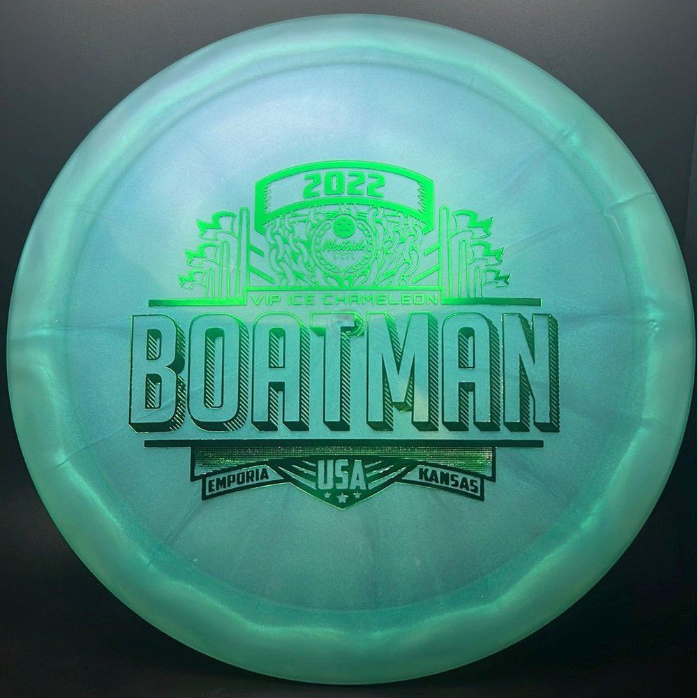 VIP Ice Chameleon Boatman - 2022 Worlds Fundraiser Disc