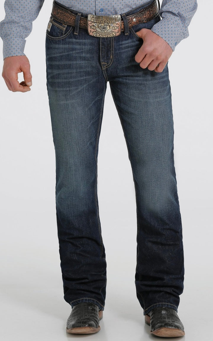 Cinch Ian Slim Fit Boot Cut Jeans - Deep Rinse - Korvel