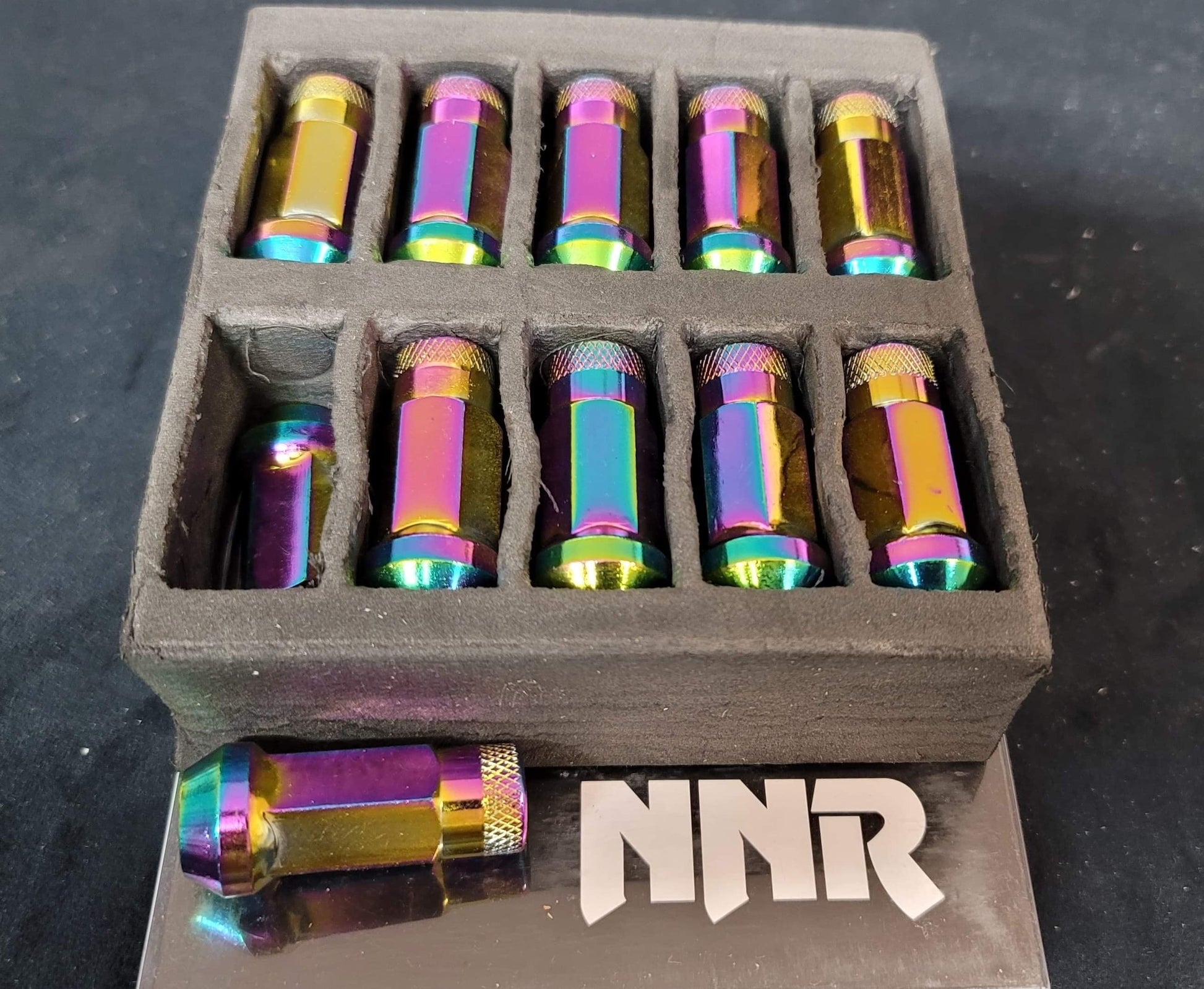 NNR Performance Extended Open Ended Steel Lug Nuts - 20 Pack, 49mm - Korvel