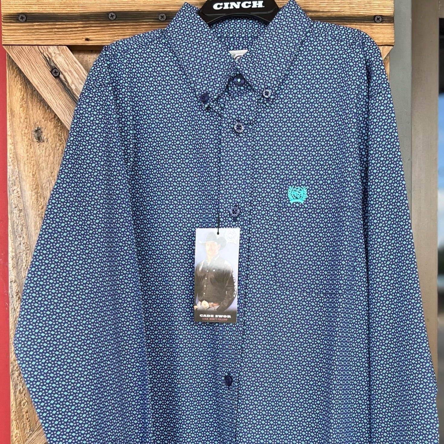 Stylish Navy Blue Cinch Shirt for Boys - Korvel