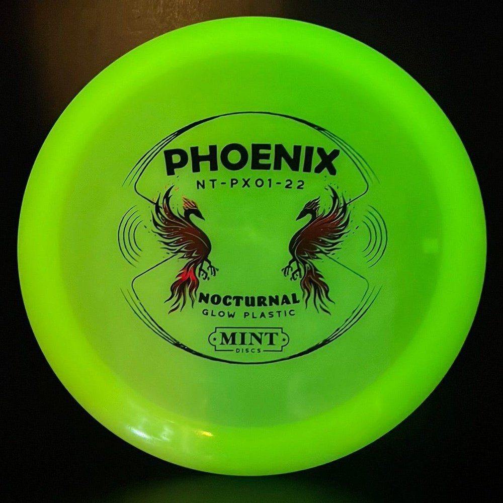Nocturnal Phoenix - First Run Glow Disc Golf Driver
