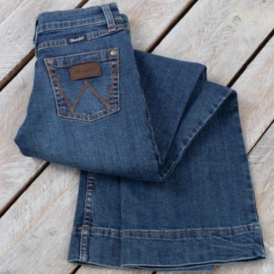Wrangler Girls' Darci Wide Leg Denim Trousers - Korvel