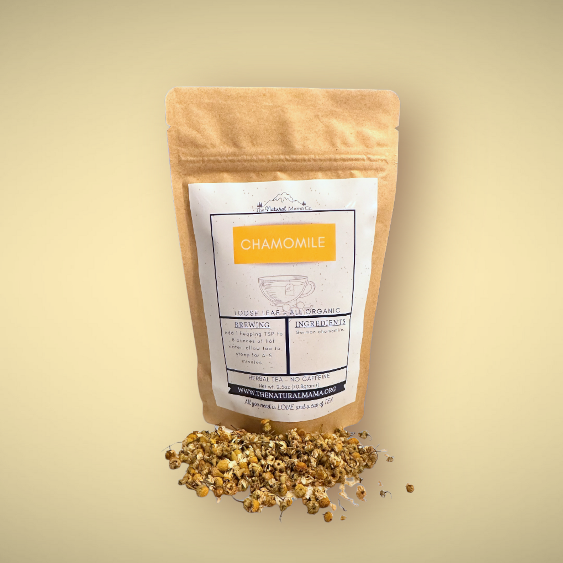 Soothing Chamomile Blossom Herbal Tea - Korvel