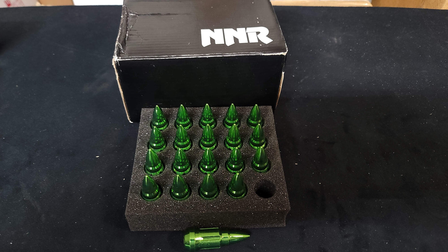NNR Steel Close Ended Lug Nuts with Bullet Spike - 20pcs