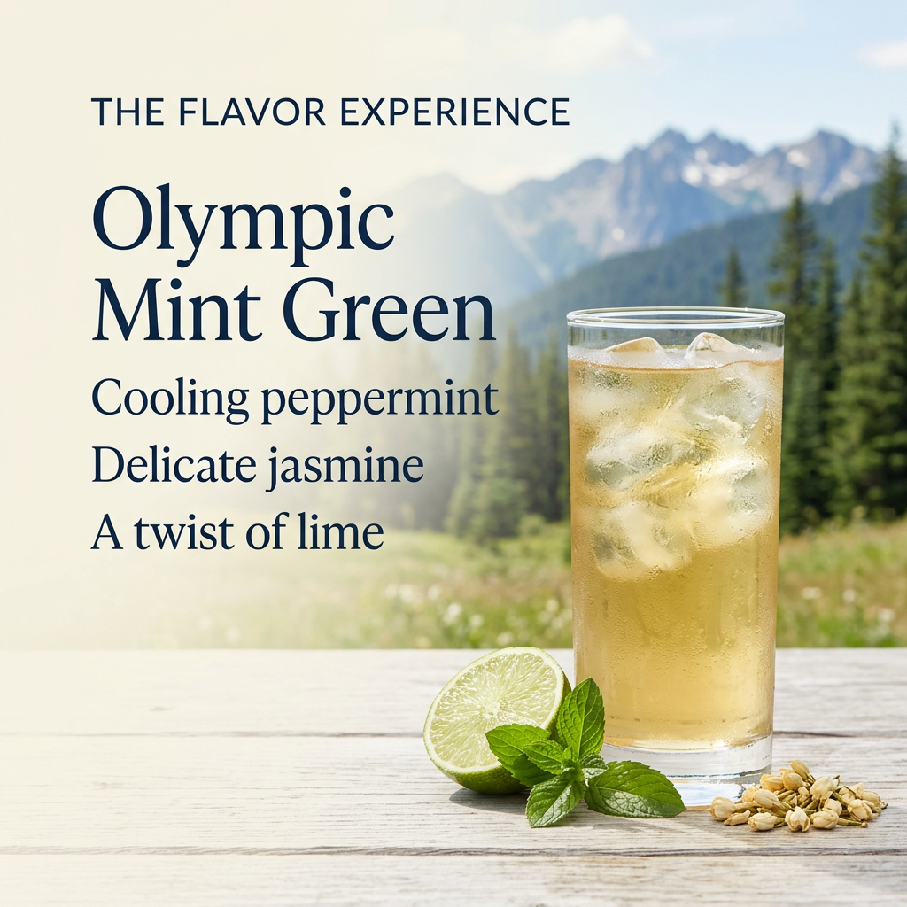 Olympic Mint Green Iced Blend - 100% Organic Leaf Tea