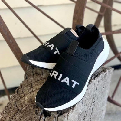 Ariat Women's Ignite Slip-On Tennis Shoe - Black - Korvel