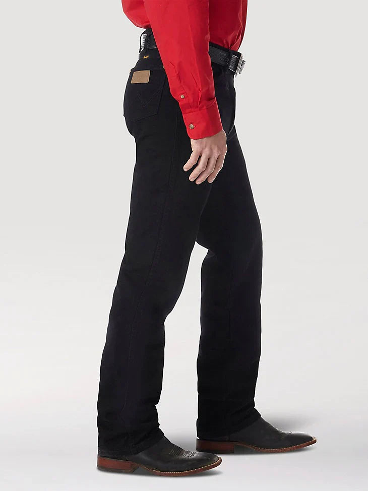 Classic Black Cowboy Cut Jeans for Men - Korvel