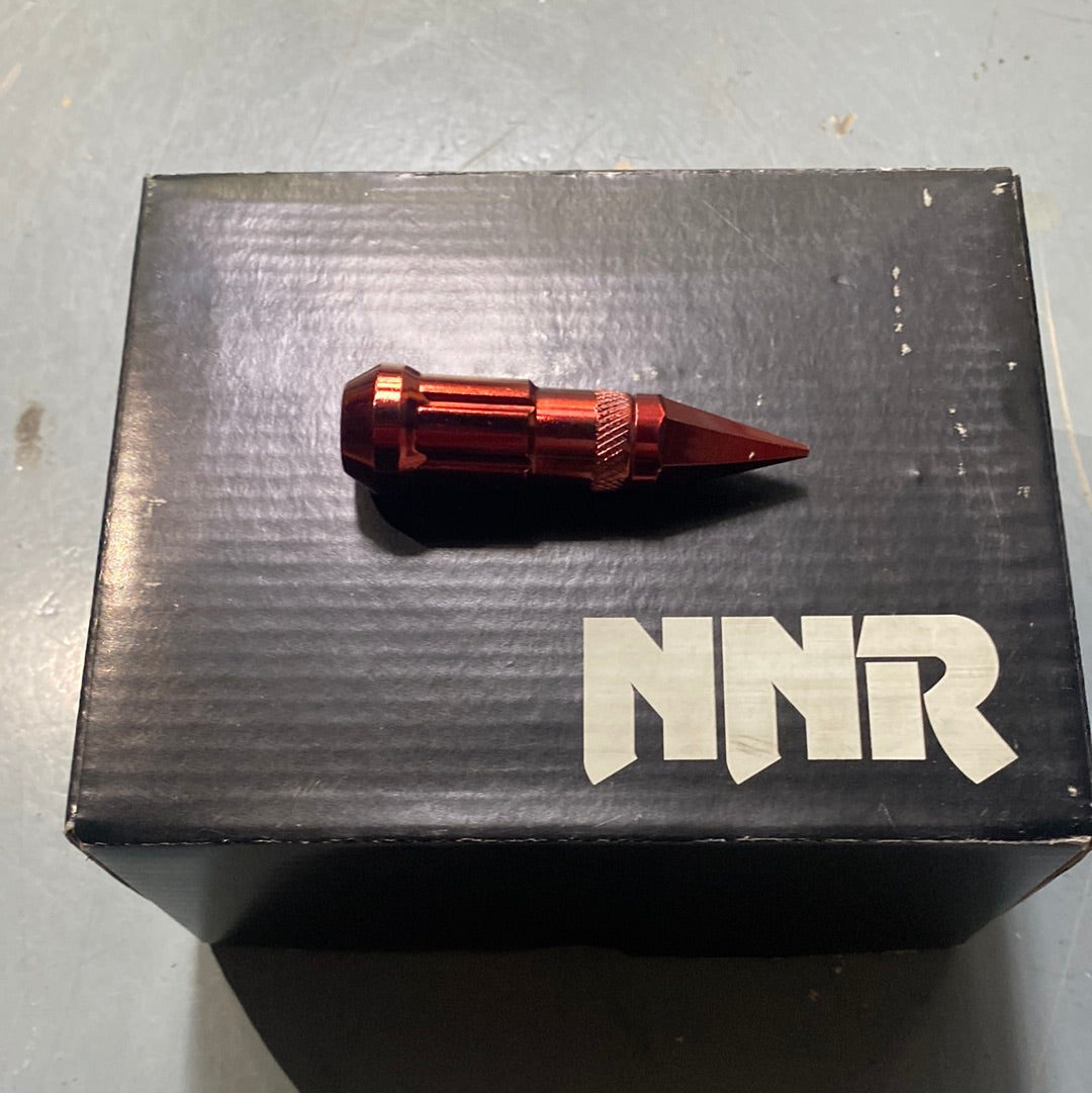 NNR Steel Spike Red Lug Nuts - Premium Wheel Accessory