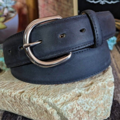 Timeless Black Western Belt for Men - Korvel