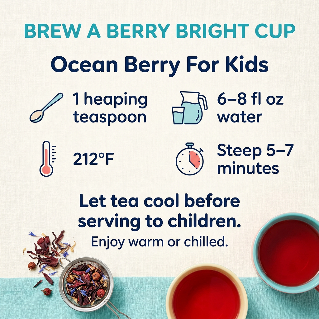 Ocean Berry for Kids - Organic Caffeine-Free Loose Leaf Tea