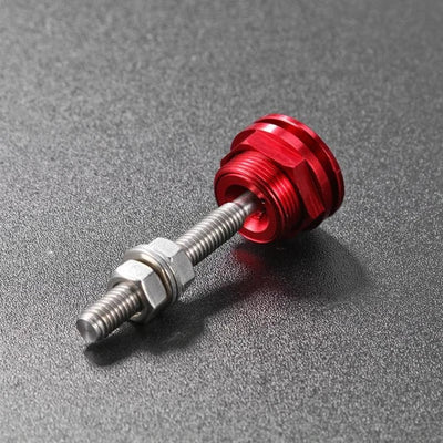 Nnr 22mm Push Button Bonnet Hood Pin Lock Clip Kit - Red